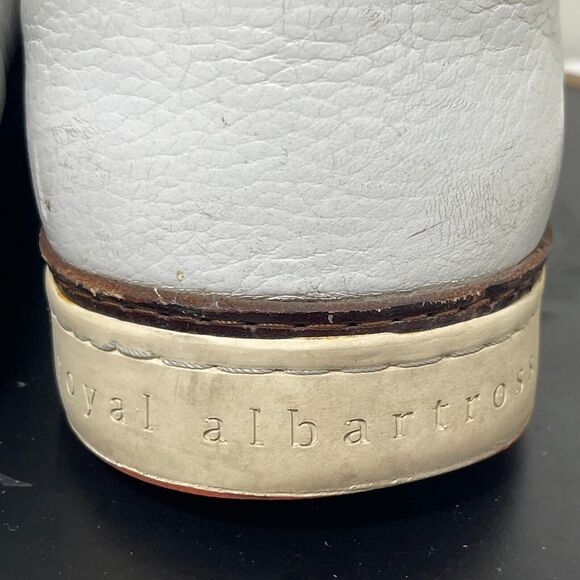 Royal Albartross Golf Shoes Men‎ Size 12 The Pontiac Spikeless White Leather - Picture 10 of 15